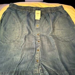 J. Jill Denim Skirt